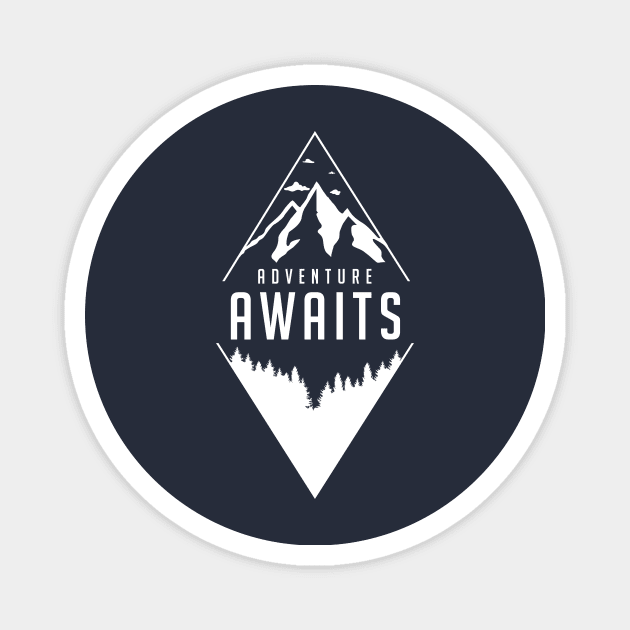 Adventure Awaits Magnet by WinterWolfDesign